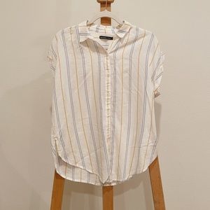 Abercrombie & Fitch Striped Button Down Top